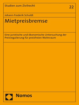 cover image of Mietpreisbremse